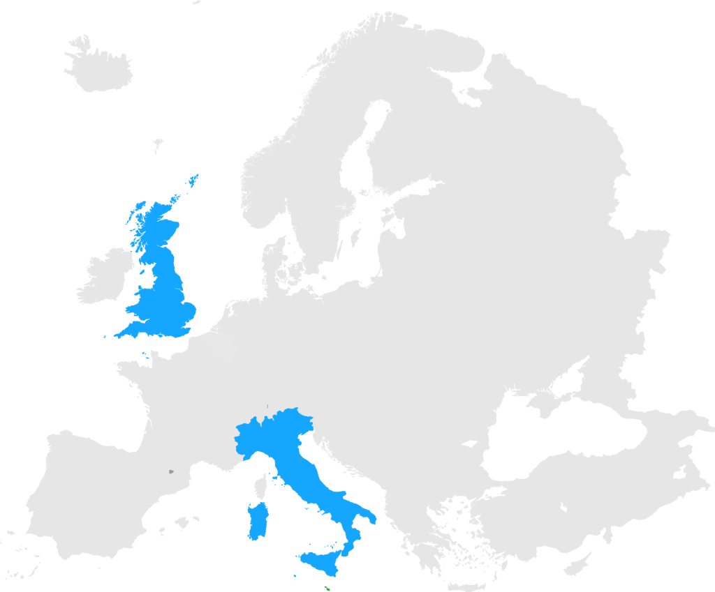 immagine mappa europa